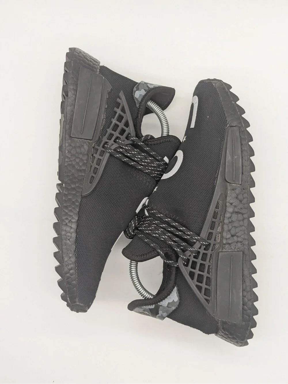 Mens Size 8 Adidas Pharrell Williams YOU NERD BB7603 Human Race NMD Black White